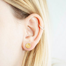 ZEN CIRCLES DIAMOND STUDS EARRINGS - Out of the Box NY Gifts