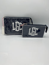 MONOGRAMMED LAMINATED BAGS - SMALL MAKE UP/COSMETIC BAG