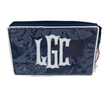 MONOGRAMMED LAMINATED BAGS - MEDIUM COSMETIC BAG