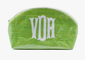 MONOGRAMMED LAMINATED BAGS - MEDIUM COSMETIC BAG