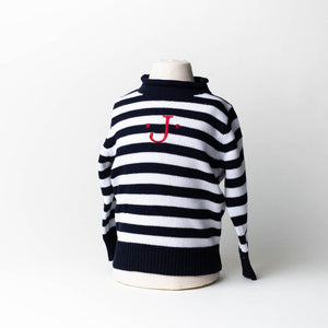 STRIPED JERSEY ROLLNECK SWEATER - Out of the Box NY Gifts