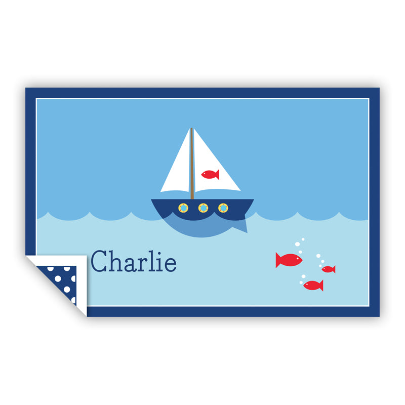SAILBOAT PLACEMAT - Out of the Box NY Gifts