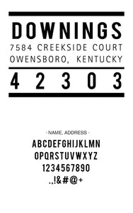 ADDRESS STAMPER OR EMBOSSER - Out of the Box NY Gifts