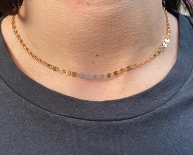 DISC CHAIN NECKLACE - Out of the Box NY Gifts