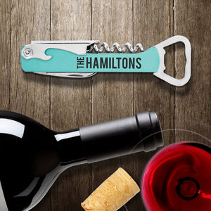 ENGRAVED WINE AND BOTTLE OPENER - Out of the Box NY Gifts