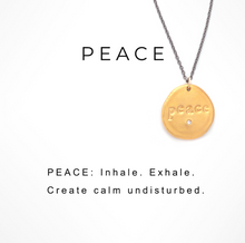 PEACE CHARM NECKLACE - Out of the Box NY Gifts