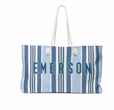 BLUE TRAVEL TOTE - Out of the Box NY Gifts