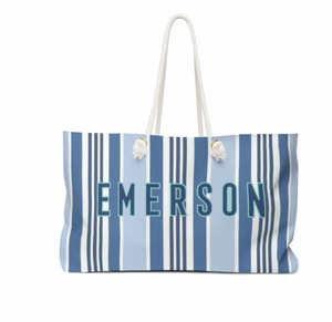 BLUE TRAVEL TOTE - Out of the Box NY Gifts