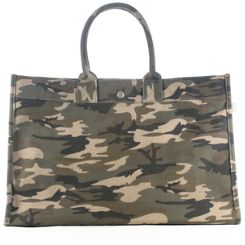 QUILTED KOALA CANVAS TOTE W/ EMBELLISHMENT - Out of the Box NY Gifts