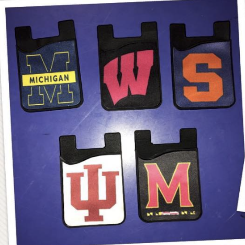COLLEGE CARD CADDY FOR CELL PHONE - Out of the Box NY Gifts