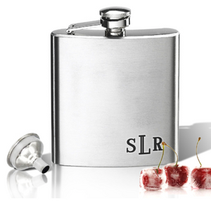 STAINLESS STEEL HIP FLASK (8 OZ) - Out of the Box NY Gifts