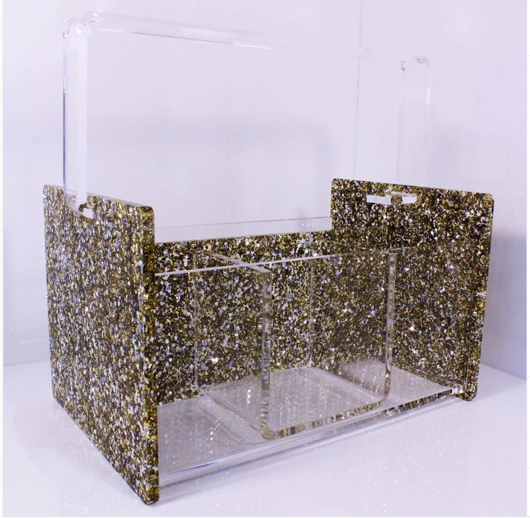 ACRYLIC SILVERWARE CADDY - Out of the Box NY Gifts