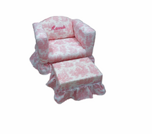 CHAIR WITH RUFFLED SKIRT - Out of the Box NY Gifts