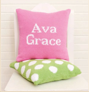 10 x 10 NAME OR LETTER PILLOW - Out of the Box NY Gifts