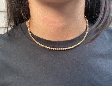 BALL CHAIN NECKLACE - VARIOUS LENGTHS - Out of the Box NY Gifts