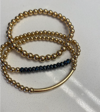 BEADED BRACELET WITH CZ CIRCLE - Out of the Box NY Gifts