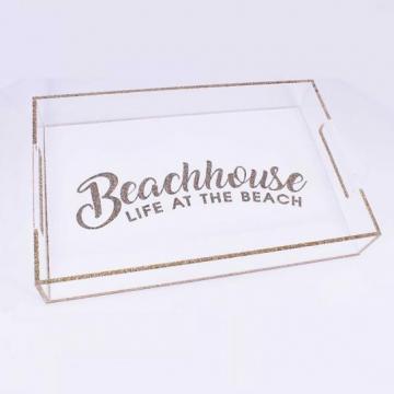 BEACHHOUSE  LUCITE TRAY - VARIOUS SIZES - Out of the Box NY Gifts