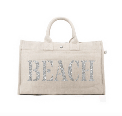 QUILTED KOALA CANVAS TOTE W/ EMBELLISHMENT - Out of the Box NY Gifts