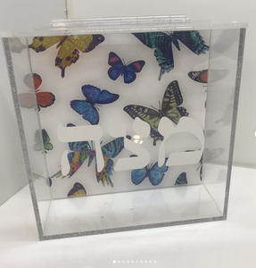 ACRYLIC MATZAH BOX - DESIGNED BACK - Out of the Box NY Gifts