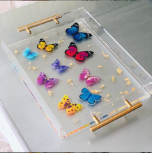 MULTI COLOR BUTTERFLY TRAY - Out of the Box NY Gifts
