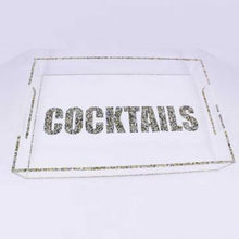 COCKTAIL  LUCITE TRAY - VARIOUS SIZES - Out of the Box NY Gifts