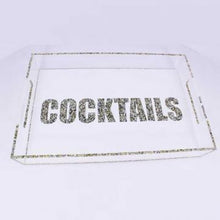 COCKTAIL  LUCITE TRAY - VARIOUS SIZES - Out of the Box NY Gifts