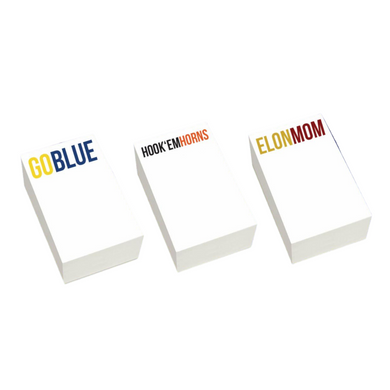 NOTEPAD WITH COLLEGE NAME - Out of the Box NY Gifts