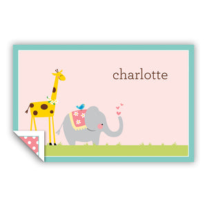 GIRAFE/ELEPHANT PLACEMAT - Out of the Box NY Gifts