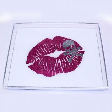 LIPS & SKULL LUCITE TRAY - VARIOUS SIZES - Out of the Box NY Gifts