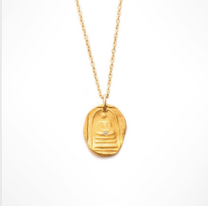 QUIET BUDDHA CHARM NECKLACE - Out of the Box NY Gifts