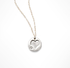 HEART CHARM NECKLACE - Out of the Box NY Gifts