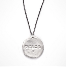 PEACE CHARM NECKLACE - Out of the Box NY Gifts