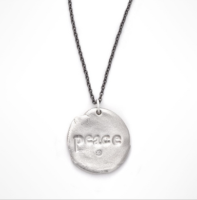 PEACE CHARM NECKLACE - Out of the Box NY Gifts