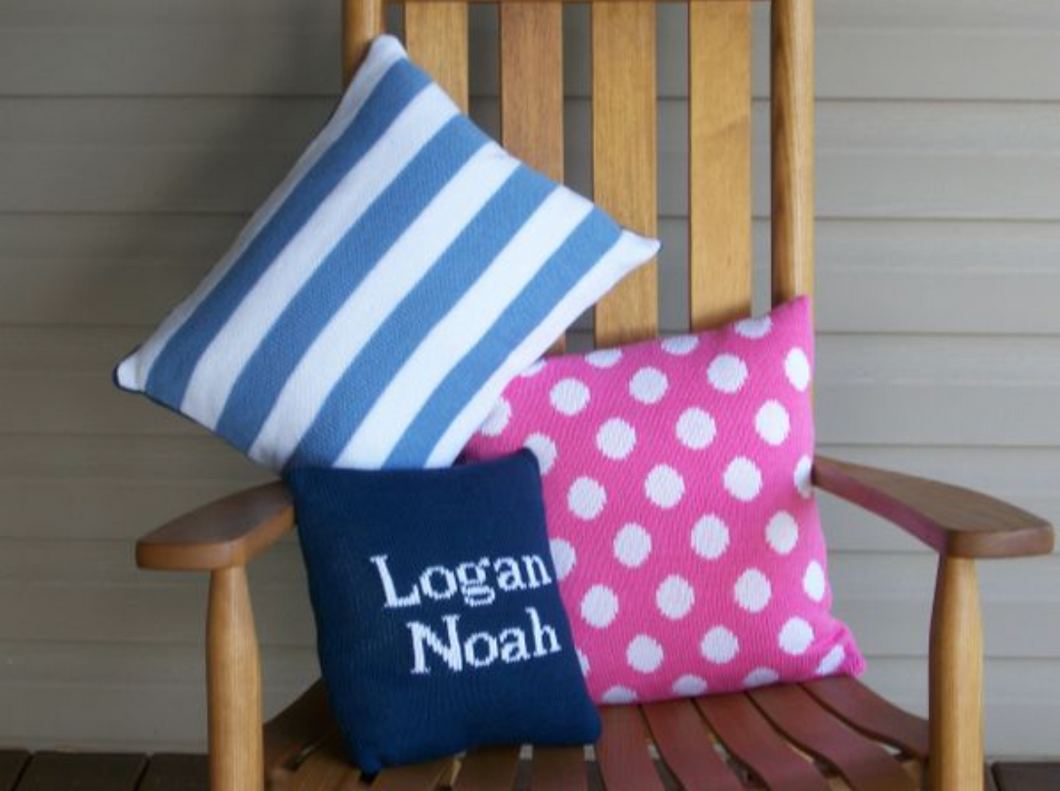 12 x 16 NAME OR LETTER PILLOW - Out of the Box NY Gifts