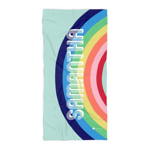 RAINBOW BEACH TOWEL - Out of the Box NY Gifts