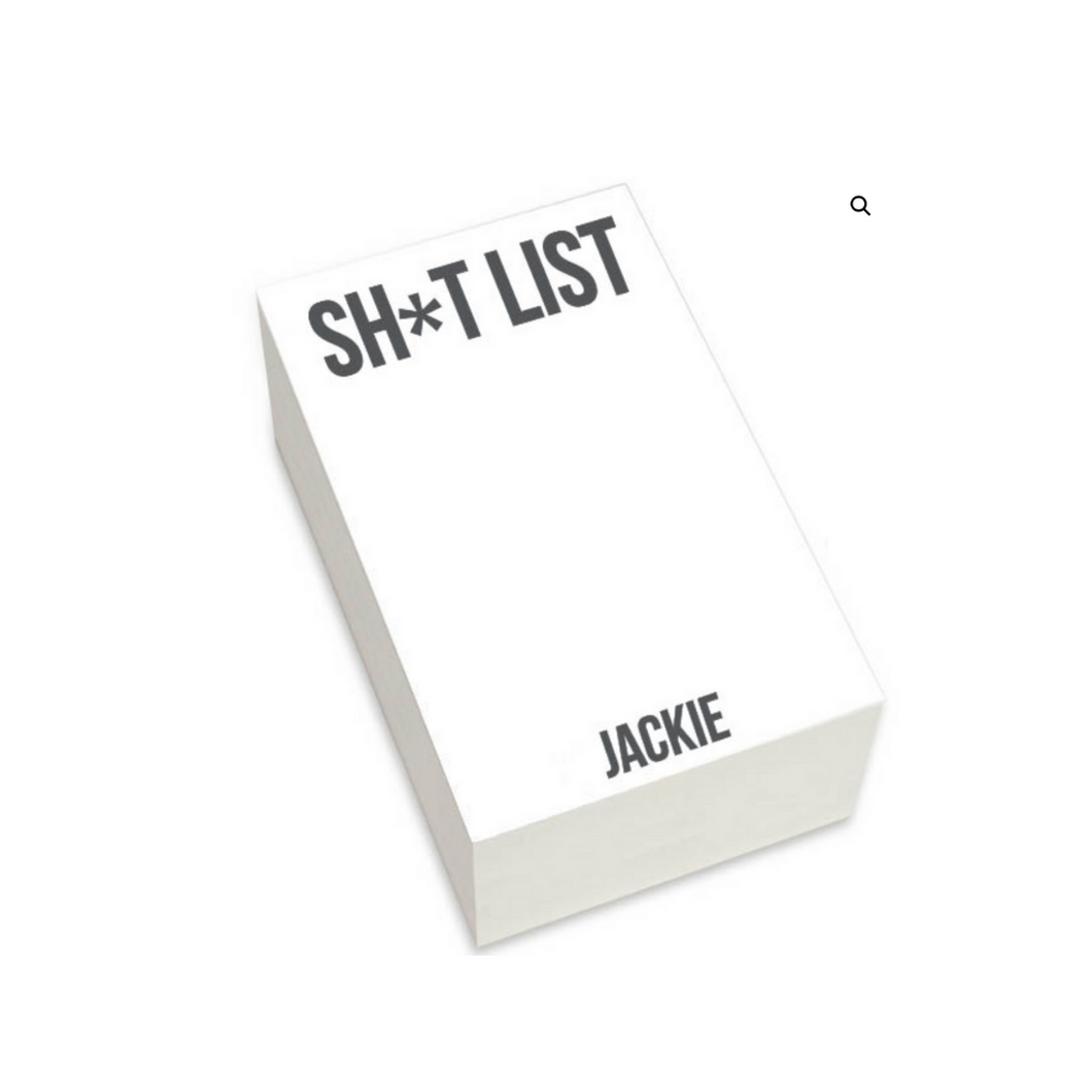 LARGE  SH*T LIST PAD - Out of the Box NY Gifts