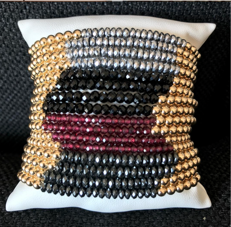 MIX AND MATCH BEADED STONE BRACELETS - Out of the Box NY Gifts