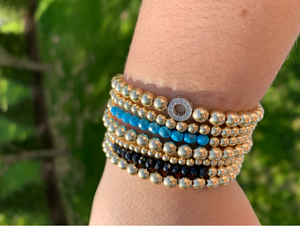 MIX AND MATCH BEADED STONE BRACELETS - Out of the Box NY Gifts