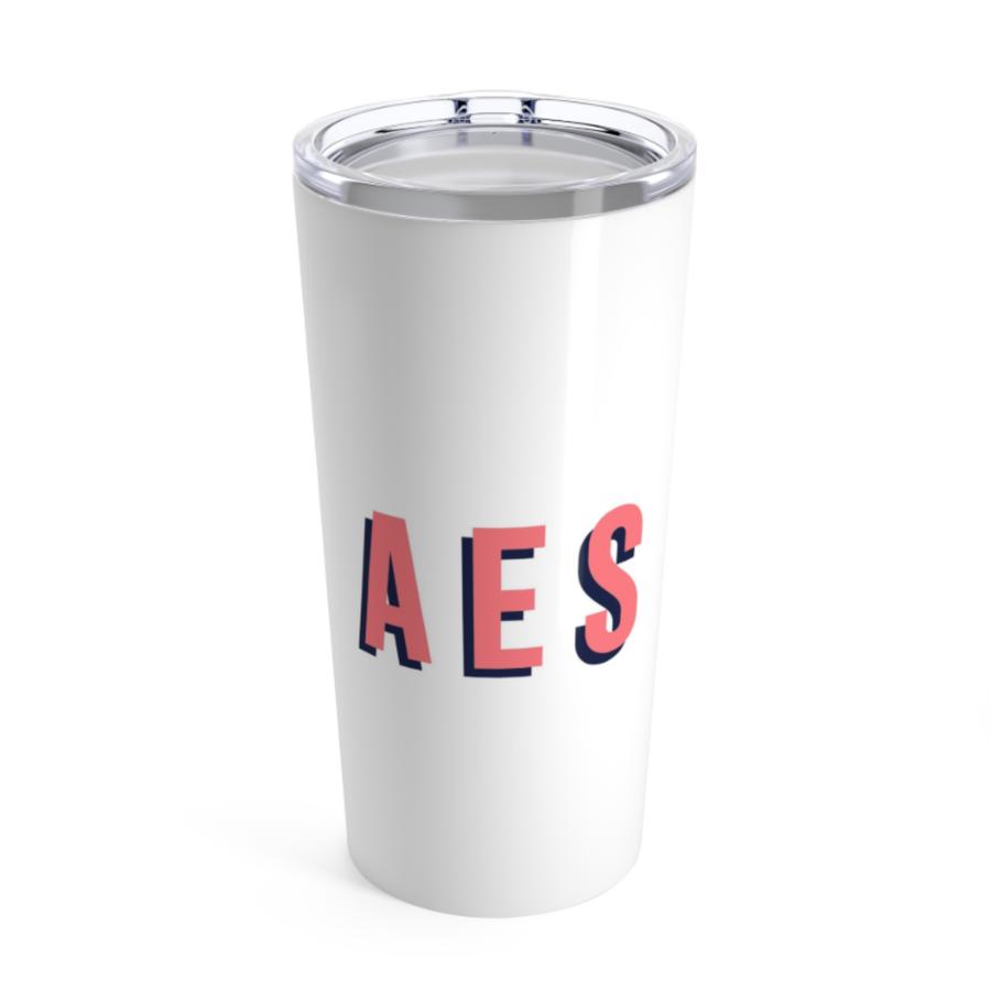 WHITE TUMBLER - Out of the Box NY Gifts