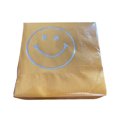SMILEY FACE COCKTAIL NAPKINS - Out of the Box NY Gifts